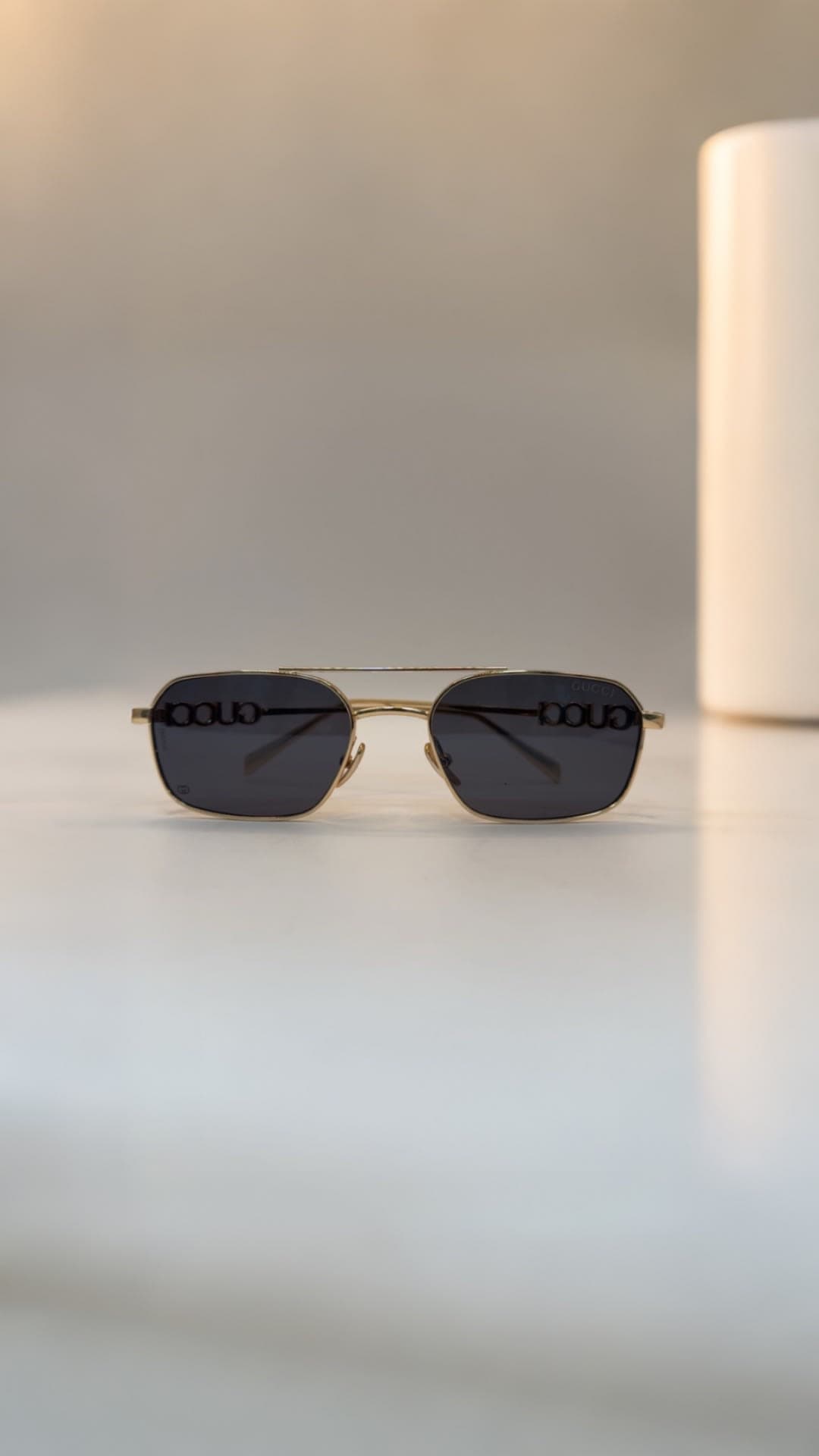 نظارات Gucci Gold Edition الفاخرة 🕶️✨